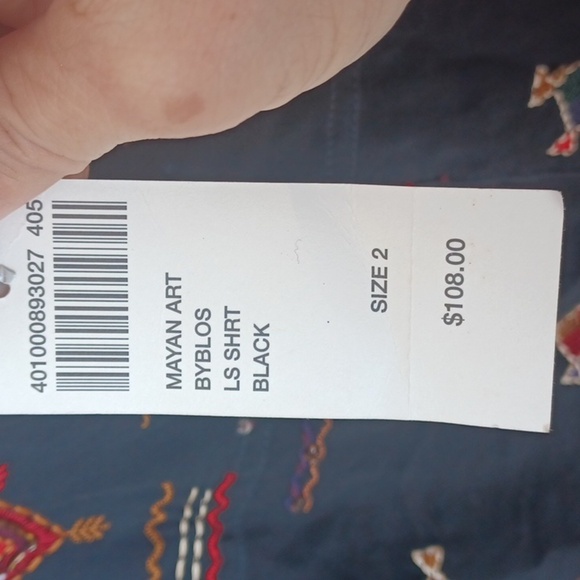 Chico's Boho long skirt and blouse, nwt, Size 2 (12), Beaded, Sequins, Tiered - Picture 9 of 14